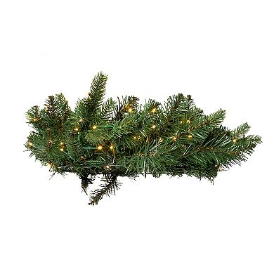 Kurt Adler 18-in. Pre-Lit LED Noble Fir Christmas Wreath
