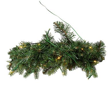 Kurt Adler 18-in. Pre-Lit LED Noble Fir Christmas Wreath