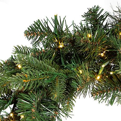 Kurt Adler 18-in. Pre-Lit LED Noble Fir Christmas Wreath