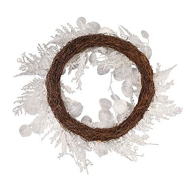 Kurt Adler 24-in. Decorated White Rattan Christmas Wreath