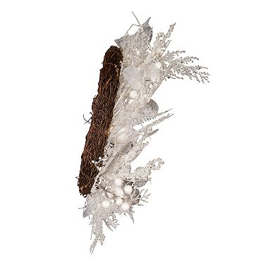 Kurt Adler 24-in. Decorated White Rattan Christmas Wreath