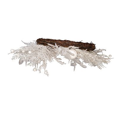 Kurt Adler 24-in. Decorated White Rattan Christmas Wreath