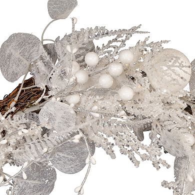 Kurt Adler 24-in. Decorated White Rattan Christmas Wreath
