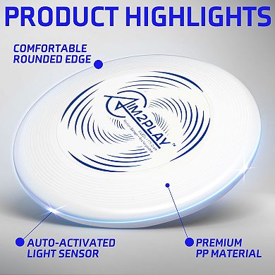 Aim2Play Glow in the Dark LED Flying Disc