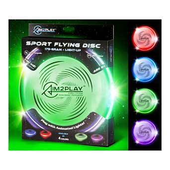 Aim2Play Glow in the Dark LED Flying Disc