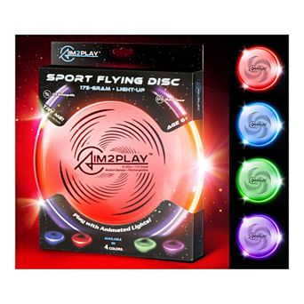 Aim2Play Glow in the Dark LED Flying Disc