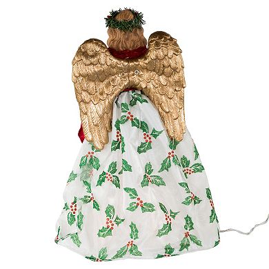 16-Inch 10-Light Holiday Formal Angel Tree Topper