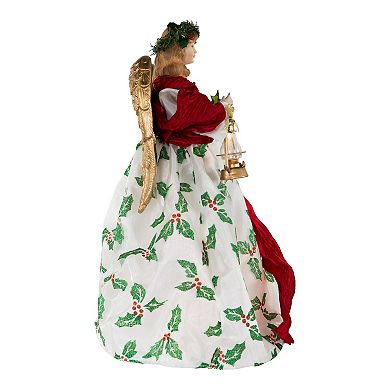 16-Inch 10-Light Holiday Formal Angel Tree Topper
