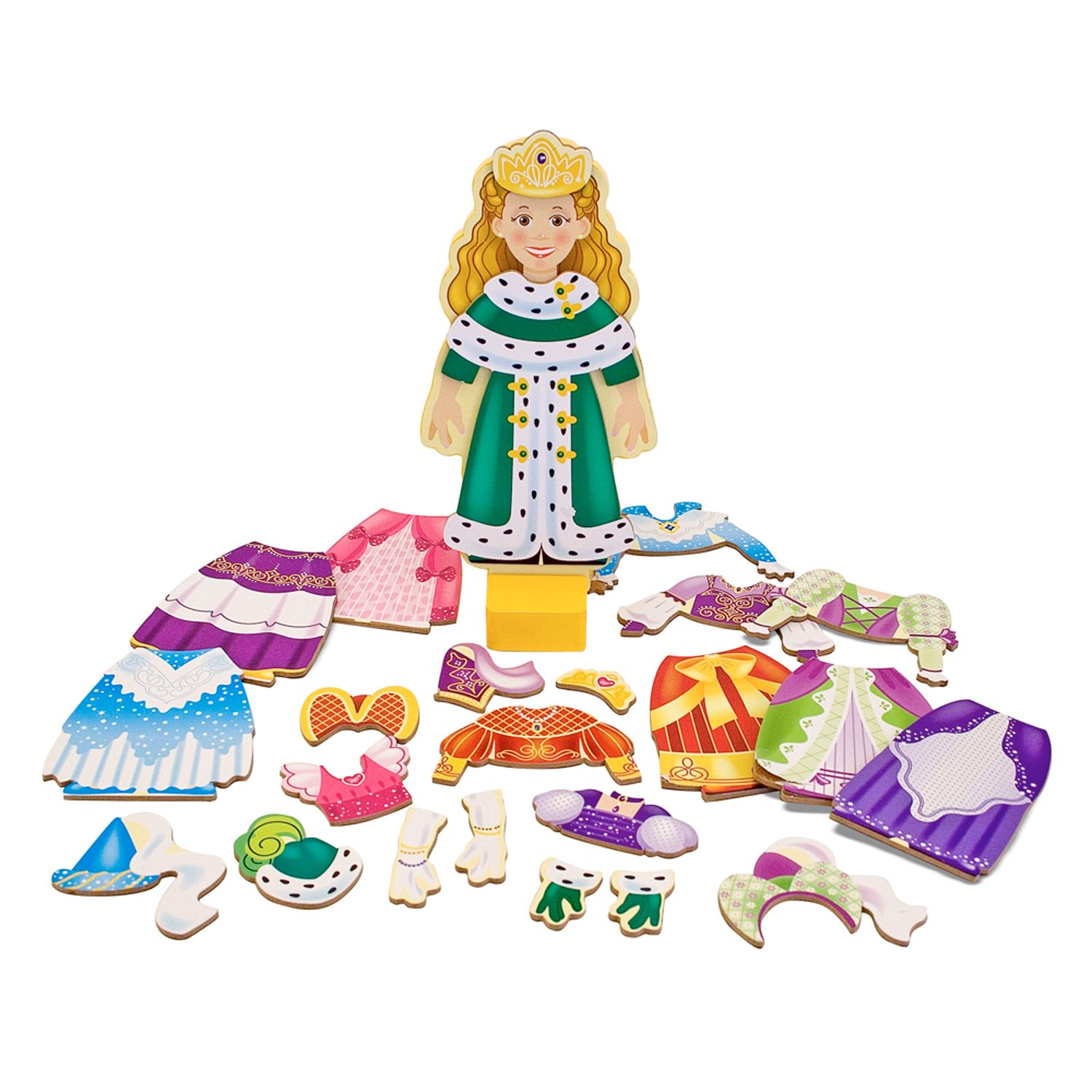 melissa and doug wooden magnetic dress up