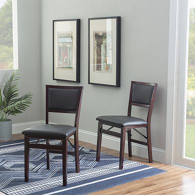 Linon Keira Pad Folding Chair 2-piece Set