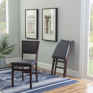 Linon Keira Pad Folding Chair 2-piece Set