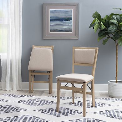 Linon Keira Pad Folding Chair 2-piece Set