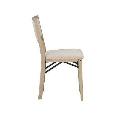 Linon Keira Pad Folding Chair 2-piece Set
