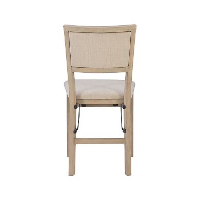 Linon Keira Pad Folding Chair 2-piece Set