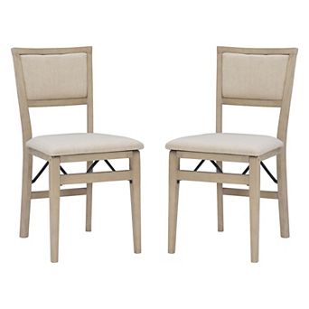 Linon Keira Pad Folding Chair 2 pc Set