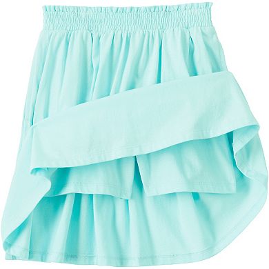 Girls 2-20 Lands' End Smocked Waist Knit Skort in Regular and Plus