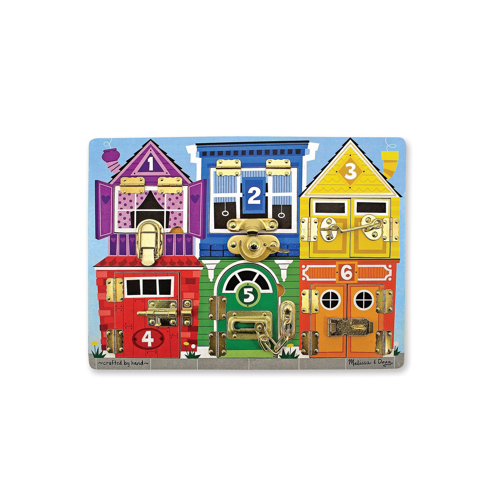 Melissa & Doug Latches Board Puzzle, Multicolor