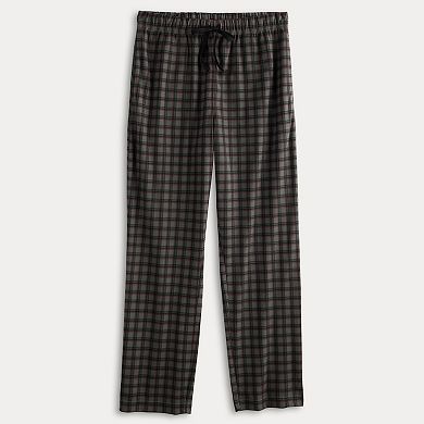 Men's Kenneth Cole Reaction Peached Knit Plaid Pajama Pants