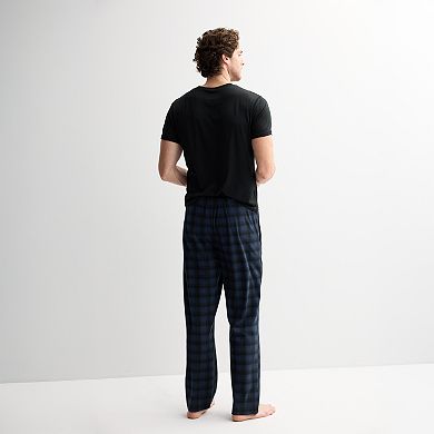 Men's Kenneth Cole Reaction Peached Knit Plaid Pajama Pants