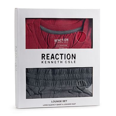 Men's Kenneth Cole Reaction Long Sleeve Lounge Shirt & Joggers Set