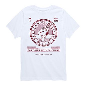 Boys 8-20 Peanuts Snoopy Do Not Open Until Christmas Graphic Tee