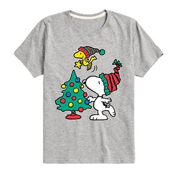 Boys 8-20 Peanuts Snoopy & Woodstock Tree