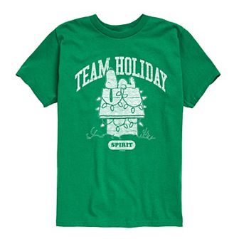 Boys 8-20 Peanuts Team Holiday Spirit Graphic Tee