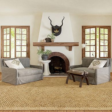 Rugs USA Willow Bordered Jute Area Rug