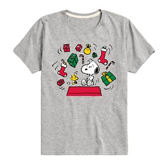 Boys 8-20 Peanuts Christmas Presents Overload Graphic Tee