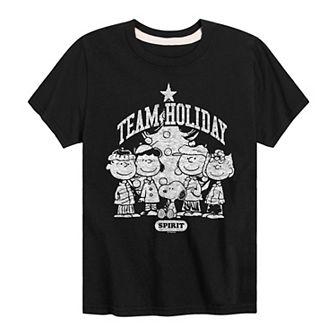 Boys 8-20 Peanuts Team Holiday Spirit Graphic Tee