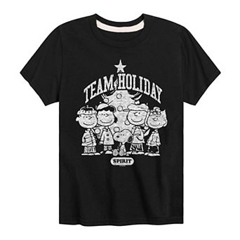 Boys 8-20 Peanuts Team Holiday Spirit Graphic Tee