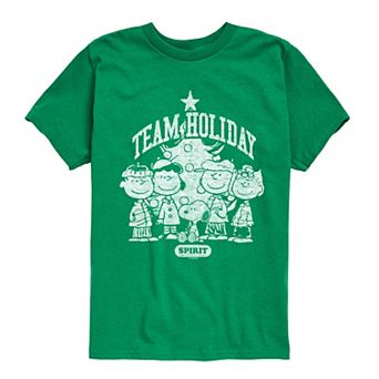 Boys 8-20 Peanuts Team Holiday Spirit Graphic Tee