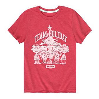 Boys 8-20 Peanuts Team Holiday Spirit Graphic Tee