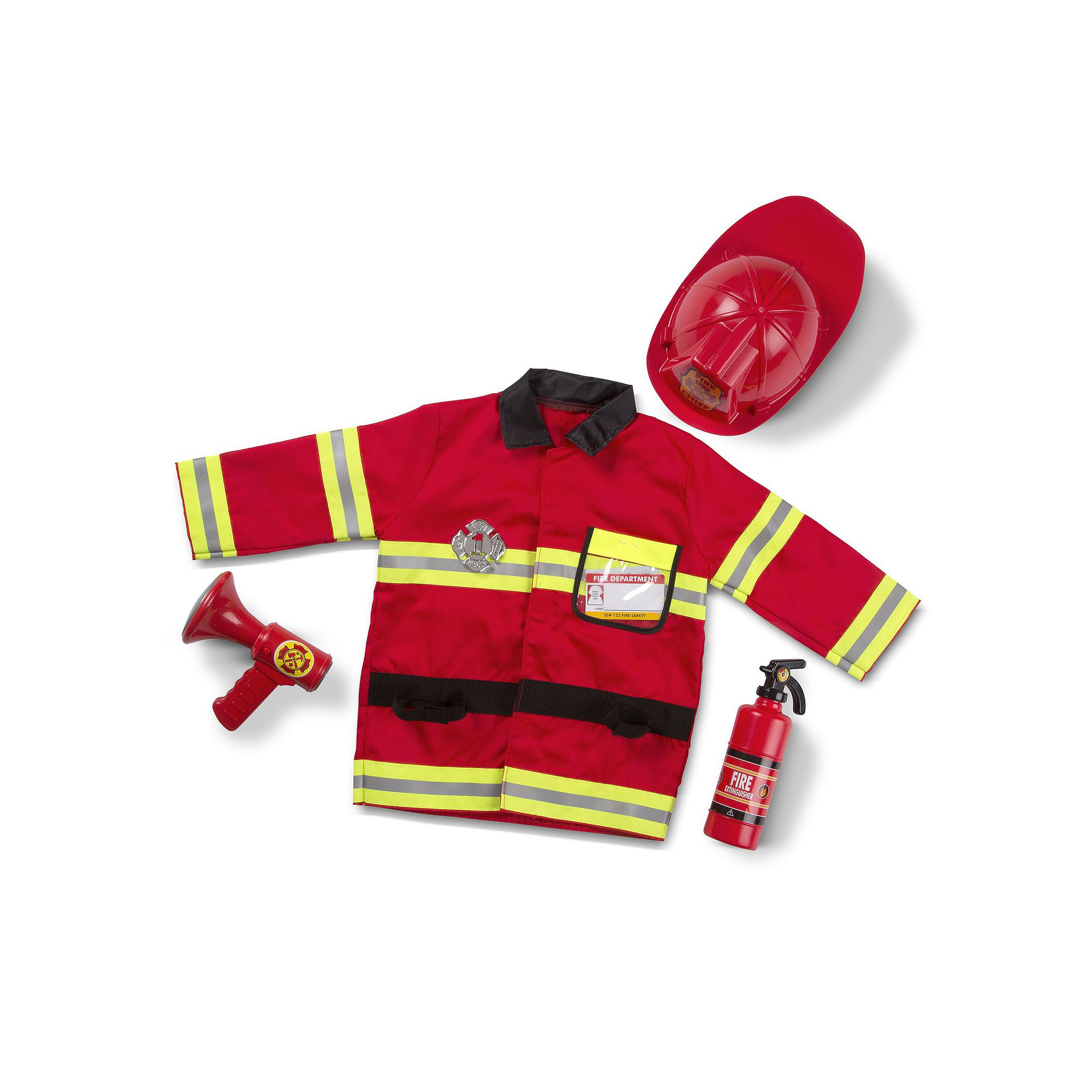 Melissa & Doug Fire Chief Costume - Kids, Multicolor