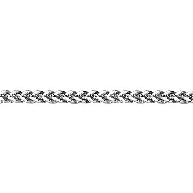 LYNX Stainless Steel 6mm Foxtail Chain Bracelet - Men