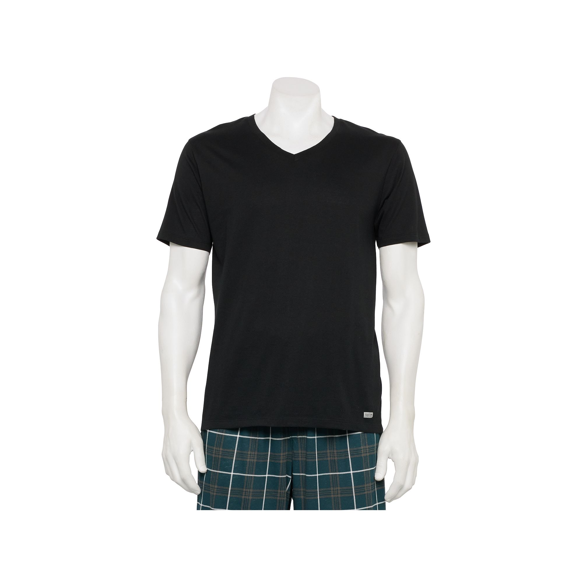 Mens Kenneth Cole Reaction V-Neck Undershirts 3-Pack, Size: Small, Black