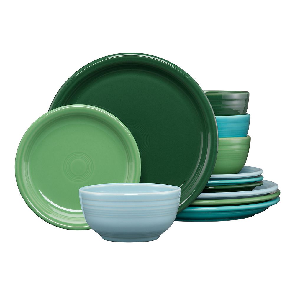 Fiesta Aegean Mixed Bistro 12-pc. Dinnerware Set, Service for 4