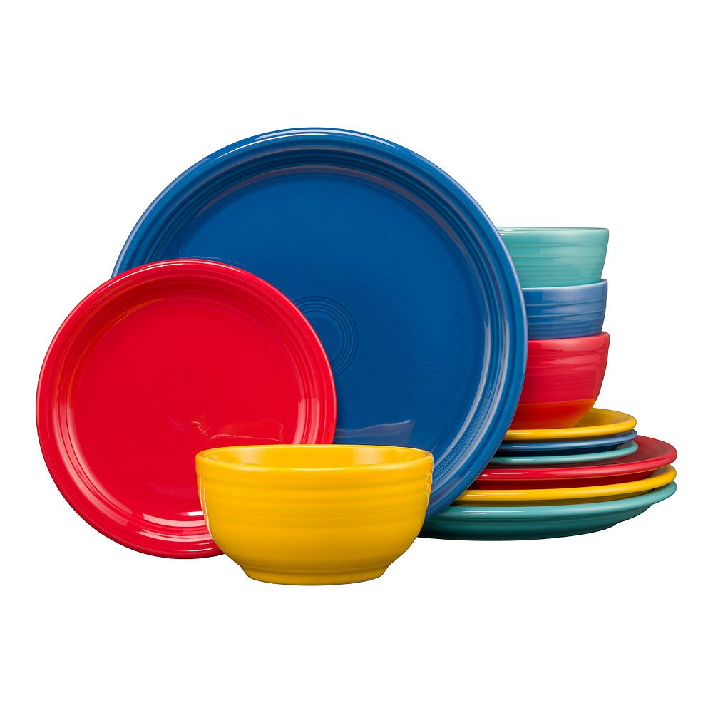 Fiesta Vibrant Mixed Bistro 12-pc. Dinnerware Set, Service for 4