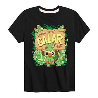 Boys 8-20 Pokemon Grookey Galar Region Graphic Tee