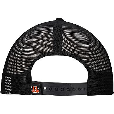 Men's New Era White/Black Cincinnati Bengals Distressed 9FIFTY A-Frame Snapback Hat