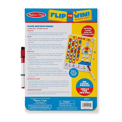 Melissa & Doug Flip To Win Hangman Game