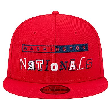Men's New Era Red Washington Nationals Ransom 59FIFTY Fitted Hat