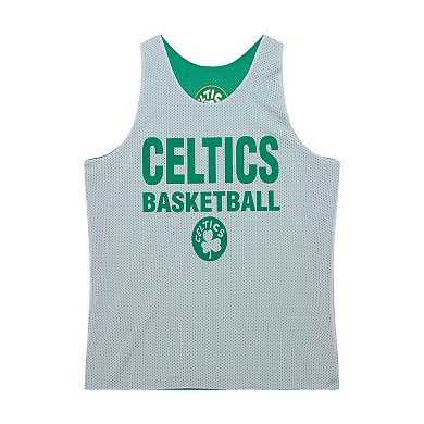 Men's Mitchell & Ness Kelly Green/White Boston Celtics Hardwood Classics Reversible Mesh Practice Jersey