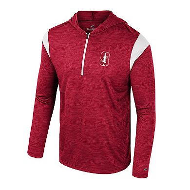 Men's Colosseum Cardinal Stanford Cardinal Dozer Half-Zip Windshirt