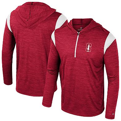 Men's Colosseum Cardinal Stanford Cardinal Dozer Half-Zip Windshirt