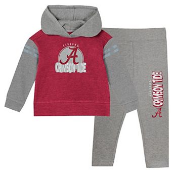Girls Infant Crimson Alabama Crimson Tide Clubhouse Pullover Hoodie & Legging Set