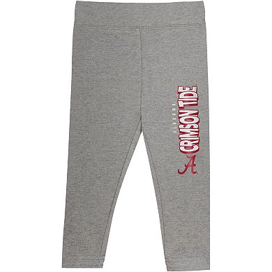 Girls Infant Crimson Alabama Crimson Tide Clubhouse Pullover Hoodie & Legging Set