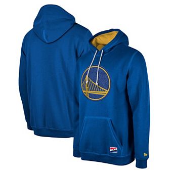 Men's New Era Royal Golden State Warriors Corduroy��Applique Pullover Hoodie
