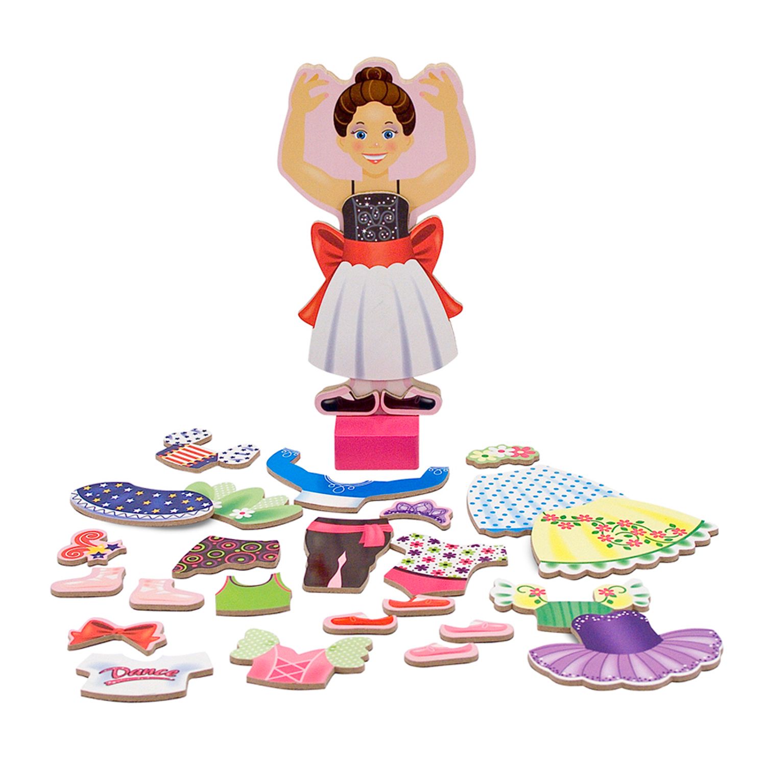 melissa and doug ballerina magnetic dress up