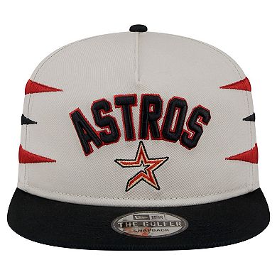 Men's New Era Cream Houston Astros Iron Golfer Snapback Hat